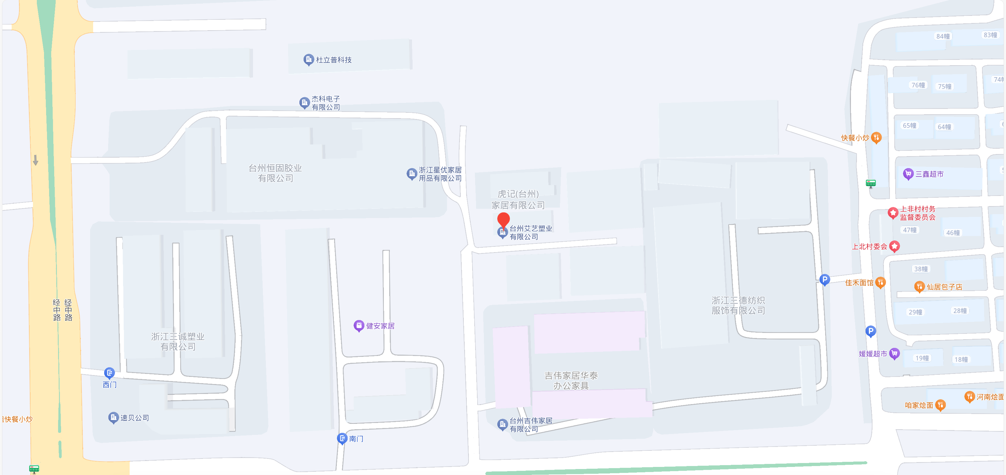 台州艾艺塑业位置地图